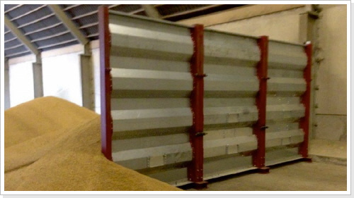 Mobile Trennwand für Getreide bis 3m Schütthöhe