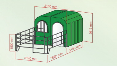 GFK - Pferdebox - GFK-Pferdehütte - Glasfaserpferdehütte